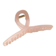 Load image into Gallery viewer, 3 QUARTZ PINK Hair CLAW CLIPS -CLAW HAIR TIES, Ponytail HAIR BOBBLES, Hair BANDS, Large CLAW CLIPS