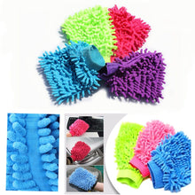 Load image into Gallery viewer, 10PK MICROFIBRE MITTS -Car Cleaning Mitt, Surface Dust Cleaning Gloves, Washing &amp; Polishing Cloth, Boat, Caravan, Hotel, Restaurant (10 PACK RANDOM)