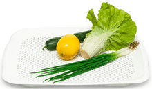 Load image into Gallery viewer, 36cm SINK CHOPPING BOARD DRAINING MAT -36 x 27cm Clutter Free Wash &amp; Drain Veg -Counter Top Dish Rack, Mug &amp; Cutlery Holder, Drip Tray