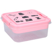 Load image into Gallery viewer, HK ONLINE 4 COMPARTMENT TRAY &amp; STORAGE HOBBY BOX -26cm x 25cm x 11cm Sewing Box, Screw Box, Jewellery Box, Storage Box, Craft Box, Bits &amp; Bobs
