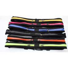 Load image into Gallery viewer, 1 TWIN ZIP RUNNING &amp; CYCLING GYM BELT -Waist Pack FITNESS BELT, Money, Keys &amp; Small Water Bottle Holder, Camping, Hiking, Walking