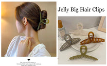 Load image into Gallery viewer, 4 GIANT JELLY CLAW CLIPS 13cm -Acrylic HAIR CLAW Gift Set, Easy Hold &amp; No Pull