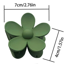 Load image into Gallery viewer, 4 WOODLAND MATT DAISY Hair CLAW CLIPS -Holiday, Gifting