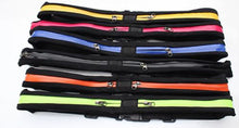 Load image into Gallery viewer, 1 TWIN ZIP RUNNING &amp; CYCLING GYM BELT -Waist Pack FITNESS BELT, Money, Keys &amp; Small Water Bottle Holder, Camping, Hiking, Walking