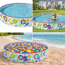 Load image into Gallery viewer, HK Online 152cm x 25cm INFLATABLE PADDLING POOL -60" &amp; 435 Litre Capacity, 1 Air Chambers With 13mm Valve. RIGID SIDE HEAVY DUTY WALL Paddling Pool (60" Pool x 10" High)