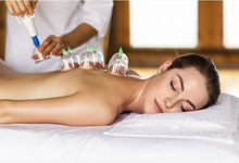 Load image into Gallery viewer, HK Online 48PC MASSAGE CUPPING THERAPY SET -Hijama Cupping Set, 20 LARGE Sports Massage Cups &amp; 4 SUCTION Pumps, Pain Relief, Lymphatic Drainage Boxed Set, 4 Pums, 20 Cups A2 67mm