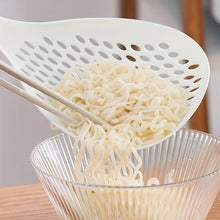 Load image into Gallery viewer, Long Handled Colander Pasta Scoop -Strainer Ladle, Pasta Drainer, Wash Fruit &amp; Veg, Handled Sieve, Strainer Basket, Sieve &amp; Serve