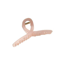 Load image into Gallery viewer, 3 QUARTZ PINK Hair CLAW CLIPS -CLAW HAIR TIES, Ponytail HAIR BOBBLES, Hair BANDS, Large CLAW CLIPS