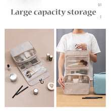Load image into Gallery viewer, EXPANDING TOILETRY BAG Organiser &amp; TOOTHBRUSH, TOOTHPASTE HOLDER CUP Set -Zipped Section, Snap on Closure, Travel, Holiday, Overnight Stay