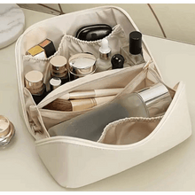 Load image into Gallery viewer, EXPANDING TOILETRY BAG HOLDALL &amp; 8PC HAIRDRESSING SET - Zipped Section Toiletry Bag, Snap on Closure, Travel, Holiday, Overnight Stay