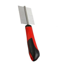 Load image into Gallery viewer, 1 Double Sided DOG GROOMING COMB -Fur Grooming Rake, Dog Dematting Tool, Pet Hair Deshedding Tool