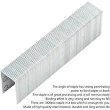 Load image into Gallery viewer, 1000pcs 23/23 HEAVY DUTY STAPLES -Strong Penetrating Power, Ultra Heavy Duty Pins, Bind Paper, Books, Wood, Fabric, Carpet or Other Materials, Staple for Office Home