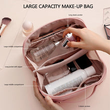 Load image into Gallery viewer, EXPANDING TOILETRY BAG Organiser &amp; TOOTHBRUSH, TOOTHPASTE HOLDER CUP Set -Zipped Section, Snap on Closure, Travel, Holiday, Overnight Stay