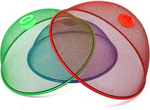 Load image into Gallery viewer, 35cm Large Round DOME PLATE COVER-Mesh FOOD COVER with Handle -Buffet, Meals Safe from Pests