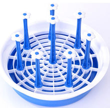 Load image into Gallery viewer, Round Glass &amp; Mug Holder, Drainer, Rack with Draining Tray -Vegetable &amp; Dish Drainer