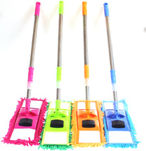 Load image into Gallery viewer, Extendable MICROFIBRE Mop -Wet or Dry Sweeper, Includes Washable Noodle Mophead