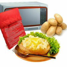 Load image into Gallery viewer, Potato Express MICROWAVE COOKING BAG -Baked Potato in 4 Mins, Reuseable, Washable