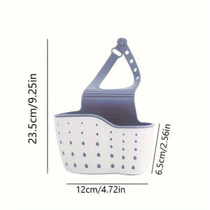 1 WHITE TAP Sponge SOAP Holder & Sponge Included -Easy Fasten, Sink DRAINING Caddy, Dishcloth Holder, Soap Sponge Holder (Copy)