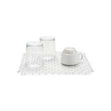 Load image into Gallery viewer, 29cm SINK DRAINING MAT -31 x 31cm Clutter Free Draining -Counter Top Dish Rack, Mug &amp; Cutlery Holder, Drip Tray