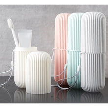 Load image into Gallery viewer, EXPANDING TOILETRY BAG Organiser &amp; TOOTHBRUSH, TOOTHPASTE HOLDER CUP Set -Zipped Section, Snap on Closure, Travel, Holiday, Overnight Stay