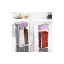 Load image into Gallery viewer, HK Online Set 3 SPICE JAR Set &amp; Storage Stand -BPA Free Storage Canisters, Counter Top Herb Jars