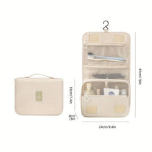 Load image into Gallery viewer, EXPANDING TOILETRY BAG Organiser &amp; TOOTHBRUSH, TOOTHPASTE HOLDER CUP Set -Zipped Section, Snap on Closure, Travel, Holiday, Overnight Stay