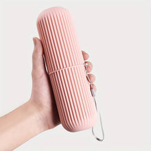 Load image into Gallery viewer, EXPANDING TOILETRY BAG Organiser &amp; TOOTHBRUSH, TOOTHPASTE HOLDER CUP Set -Zipped Section, Snap on Closure, Travel, Holiday, Overnight Stay