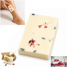 Load image into Gallery viewer, Handmade Natural SOLID BODY LOTION BAR (LARGE 80g) -Cocoa &amp; Shea Butter, Coconut Oil, Beeswax, Crushed Dried Flowers, Natural Essential Oils (Lavender, Peony  &amp; Rose)