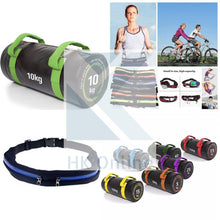 Load image into Gallery viewer, 10KG PVC WEIGHTED BAG -Weight Lifting, Squats, Lunges, Rows &amp; Twin Zipped GYM Belt