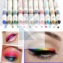 Load image into Gallery viewer, 12 Pcs Professional SHIMMER EYELINER -Glitter Pencil Set, Cosmetic Lip Liner