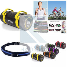 Load image into Gallery viewer, 15KG PVC WEIGHTED BAG -Weight Lifting, Squats, Lunges, Rows &amp; Twin Zipped GYM Belt