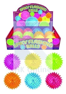 Flashing LED SPIKY BALL -Sensory Toy, Light & Sound, Fiddle, Fidget, Stress, Autism, ADHD