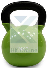 Load image into Gallery viewer, 24kg Soft Touch Coated Cast Iron KETTLEBELL -Sumo Squats, Walking Lunges &amp; Twin Zipped GYM Belt