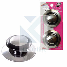 Load image into Gallery viewer, PK2 Easy Fit Silvertone REPLACEMENT PAN LID KNOBS -Sauce Pan Pot Lid Knobs