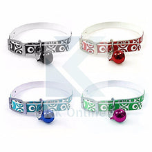 Load image into Gallery viewer, Metallic Look PUPPY COLLAR With Bell -Cat Collar 32cm