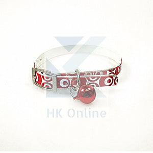 Metallic Look PUPPY COLLAR With Bell -Cat Collar 32cm