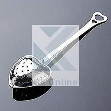 Load image into Gallery viewer, Stainless Steel HEART TEA INFUSER Leaf Locking Tea Strainer, Herbal Tea Leaf Infuser