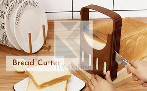 Collapsible BREAD SLICER -Loaf Cutter, Slicing Guide, 4 Variable Thickness Options
