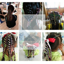 Load image into Gallery viewer, PK 6 Girls Spiral RAINBOW HAIR CURLERS -Hair Rollers with Gems, Hair Jewellery, Party, Bridesmaid
