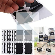 Load image into Gallery viewer, 36 pcs CHALK BOARD Stickers PANTRY LABELS Wedding Craft Kitchen VINYL JAR LABELS