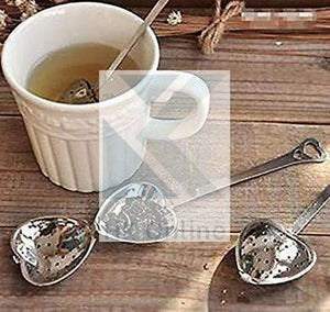 Stainless Steel HEART TEA INFUSER Leaf Locking Tea Strainer, Herbal Tea Leaf Infuser