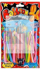 Load image into Gallery viewer, A4 CHALKBOARD Set with ERASER -PK12 COLOURED RAINBOW CHALKS, PK40 BALLOONS &amp; PUMP Includes Extra PK4 Chalks