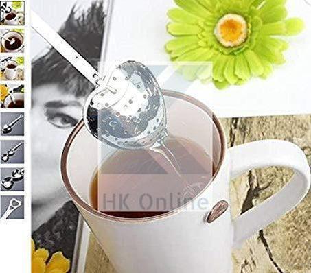 Stainless Steel HEART TEA INFUSER Leaf Locking Tea Strainer, Herbal Tea Leaf Infuser