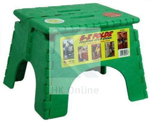 9 inch (23cm) FOLDING STEP STOOL -Skid Resistant & Carry Handle, Up To 300lbs