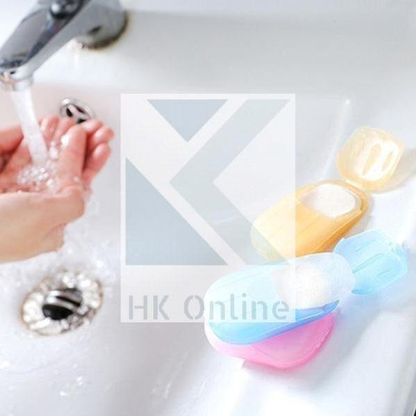 PK 20 Hygienic Disposable SOAP SHEETS -Travel Soap, Handbag, Holiday, Journey
