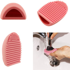 Silicone COSMETIC BRUSH EGG -Make Up Brush Cleaner, Hygienic, Easy Use, Easy Clean