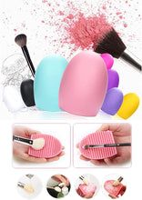 Load image into Gallery viewer, Silicone COSMETIC BRUSH EGG -Make Up Brush Cleaner, Hygienic, Easy Use, Easy Clean