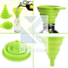 Load image into Gallery viewer, No Spills Adjustable Silicone COLLAPSIBLE FUNNEL -Ideal For Narrow Necked Bottles