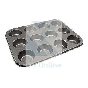 12 Cup Non Stick MUFFIN PAN -Cupcake Mold, Baking Tray