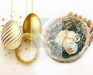 Set of 2 100% Natural Handmade LUSCIOUS Solid Lotion Bar EASTER Gift Basket - Rich Butters, Essential Oils & Mica Shimmer